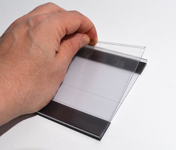 großer magnetischer Etikettenhalter für DINA6 oder DIN lang, Bild 2